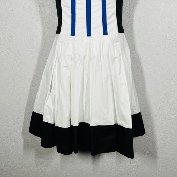 Karen Millen Strapless Mod Dress Party Cocktail Stripe - 4 - Picture 3 of 9